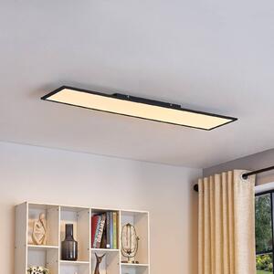Pannello LED Lamin Lindby, dimmerabile, Nero, Soggiorno / Sala da pranzo, Moderno, Plafoniera LED