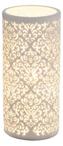 Lampada da tavolo classico Cendres bianco, in ceramica