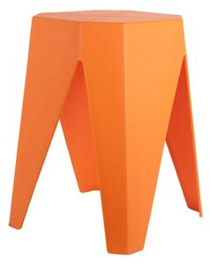 Sgabello arancione in plastica Cherish – Leitmotiv