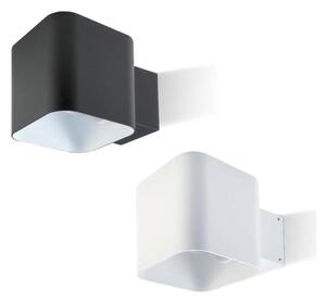 DADO APPLIQUE DA ESTERNO BIEMISSIONE IP54 BIANCO E NERO LAMPADINA ATTACCO E27 MODERNA SOVIL