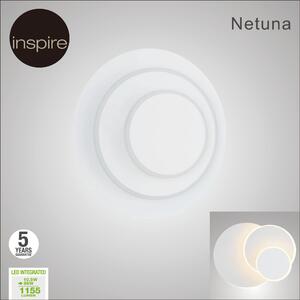 Applique design Netuna bianco, in metallo, D. 23.5 cm 8 cm, INSPIRE