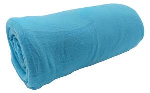 Coperta turchese in vello 150x200 cm Plain – JAHU collections