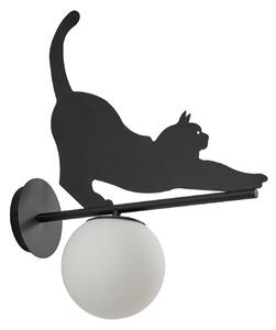 Lampade da esterno Lindby, Katti Cat, dimmerabile, Nero, Balcone, Metallo, Campagna / rustico