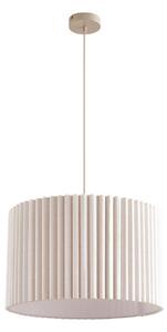 Lampada a sospensione Lindby, Libbie, dimmerabile, Beige, Soggiorno, Tessuto / Tessile, Scandinavo