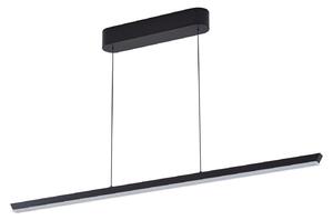 Lampada a sospensione Lucande, Solvar, dimmerabile, Nero, Soggiorno, Metallo, Moderno