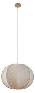 Lampada a sospensione Lindby, Elfie, dimmerabile, Beige, Soggiorno, Tessuto / Tessile, Scandinavo