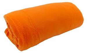 Coperta arancione in vello 150x200 cm Plain – JAHU collections