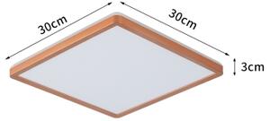Brilagi - Plafoniera LED per bagno Ultra Slim, 18W/230V, 30x30 cm, oro rosa, IP54