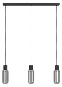 Eglo 901005 - Lampadario a sospensione su cavo MAIONE 3xE27/4W/230V nero/fumé