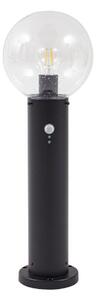 Lampade da esterno Lindby, Dangan, dimmerabile, Nero, Terrazza, Vetro, Moderno