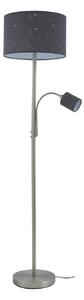 Lampada da terra Lindby, Jaileen, Grigio, Soggiorno, Tessuto / Tessile, Moderno