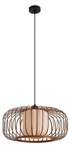 Lampada a sospensione Lindby, Davella, dimmerabile, Legno, Soggiorno, Bambù, Scandinavo