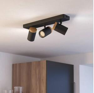 Eglo 300002 - Faretto da bagno CONSUMA 3xGU10/3W/230V IP44 nero/beige