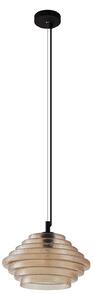 Lampada a sospensione Lindby, Orliana, dimmerabile, Giallo, Soggiorno, Vetro, Moderno