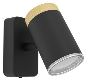 Eglo 300001 - Faretto da parete per bagno CONSUMA 1xGU10/3W/230V IP44 nero/beige