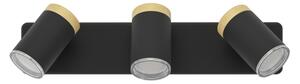Eglo 300002 - Faretto da bagno CONSUMA 3xGU10/3W/230V IP44 nero/beige