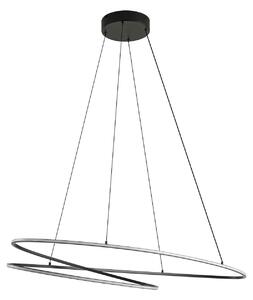 Lampada a sospensione Lucande, Gavril, dimmerabile, Nero, Soggiorno, Metallo, Moderno