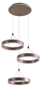 Lampada a sospensione Lucande, Kolo, dimmerabile, Marrone / Ruggine, Soggiorno, Metallo, Moderno