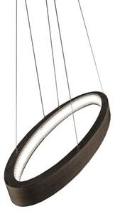 Lampadario Contemporaneo Libe Metallo/Legno Rovere E Cristallo Led 59W