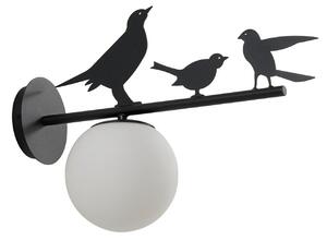 Lampade da esterno Lindby, Lintu Bird, dimmerabile, Nero, Balcone, Metallo, Campagna / rustico