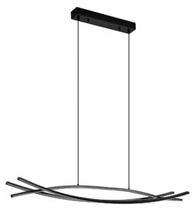 Lampada a sospensione Lucande, Sayori, dimmerabile, Nero, Soggiorno, Metallo, Moderno