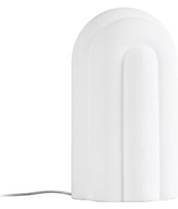 Lampade da tavolo Lucande, Lunja, dimmerabile, Bianco, Soggiorno, Vetro, Moderno