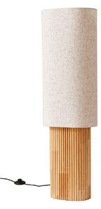 Lampada da terra Lindby, Kimiko, Legno, Soggiorno, Tessuto / Tessile, Scandinavo
