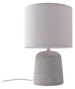Lampade da tavolo Lindby, Thalassia, Bianco, Camera da letto, Ceramica, Campagna / rustico