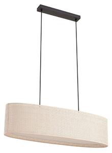 Lampada a sospensione Lindby, Soula, dimmerabile, Beige, Soggiorno, Plastica, Campagna / rustico