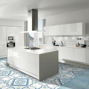 Gres porcellanato per interno 60.5x60.5 effetto marmo sp. 9 mm Polveri Vietresi Amalfi azzurro