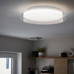 Plafoniera moderno Sure LED , in metallo, bianco D. 40 cm 40x40 cm, 3 luci INSPIRE