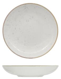 Saturnia Stains Piatto Fondo 22 Cm Set 12 Pz In Porcellana Beige