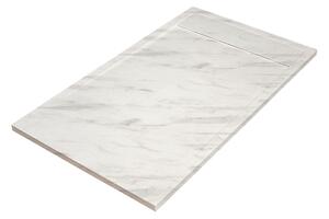 Piatto doccia SENSEA resina sintetica e polvere di marmo Neo 70 x 90 cm bianco