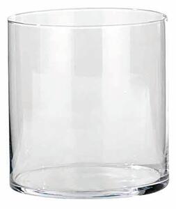 Vaso in vetro trasparente H 20 cm, Ø 19 cm
