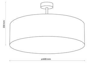 Lampadario a sospensione con supporto rigido FILIPPO 4xE27/60W/230V