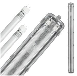 Brilagi -Lampada fluorescente tecnica LED OPTIMA T8 2xG13/18W/230V 6500K IP65 128 cm