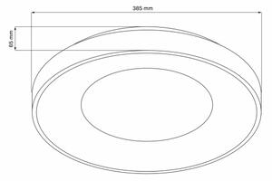 Plafoniera LED dimmerabile WITOLD LED/48W/230V 3000-6000K + telecomando
