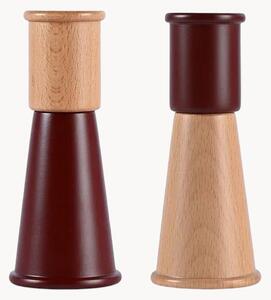 Saliera e pepiera in legno di faggio Gurken, set da 2