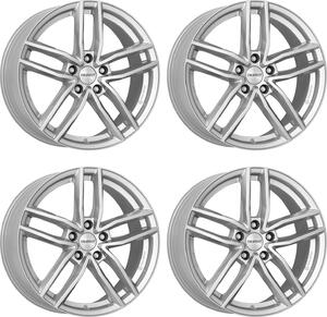4 cerchi Dezent TR silver 6,5Jx16 5x100 per Skoda Fabia, Kamiq, Octavia, Praktik, Rapid, Roomster e Scala