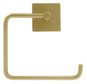 Porta carta igienica senza foratura oro opaco in metallo Fixeo – douceur d'intérieur