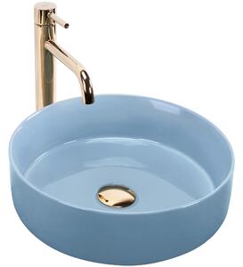 Lavabo da appoggio Rea SAMI L.BLUE SHINY