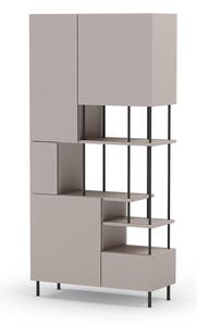 Libreria crema 84x175 cm Perla - Marckeric