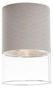 Faretto LED a griglia modello FUSION color taupe, 7 W, luce calda, 356 lm, metallo, dimensioni: 11 x 7,5 x 7,5 cm, IP20, Maxlight