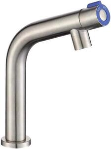 Tubo flessibile per bagno con rubinetto a manopola girevole, dotato di ganci metallici e in acciaio inossidabile