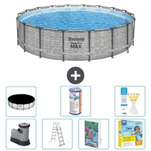 Bestway Steel Pro MAX, piscina in acciaio, forma rotonda - 549x122 cm - 6 pezzi, modello S572
