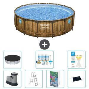 Bestway Power Steel, piscina rotonda - 488x122 cm - composta da 6 parti, modello S632