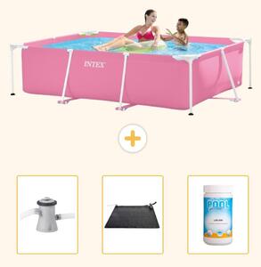 Piscina fuori terra rettangolare - 220x150x60 cm - 4 pezzi - Modello SCB80