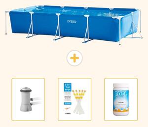 Piscina fuori terra rettangolare - 450x220x84 cm - Struttura in 4 parti - Modello SCB73
