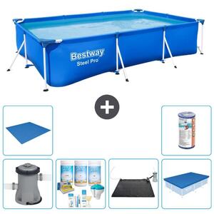 Bestway Steel Pro, piscina rettangolare - 300x201x66 cm - 7 pezzi - Modello S21562