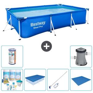 Bestway Steel Pro, piscina rettangolare - 300x201x66 cm - 7 pezzi - Modello S21547